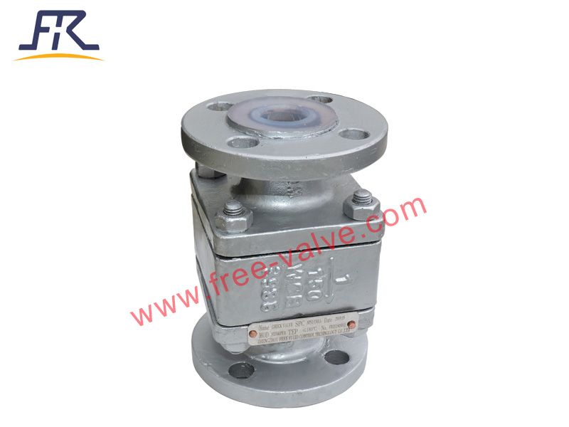 Lined F46 PFA Ball type Check Valve for chemical industry