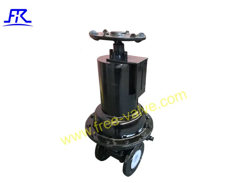 Pneumatic Normally Closed Lined PTFE PFA FEP Diaphragm Valve