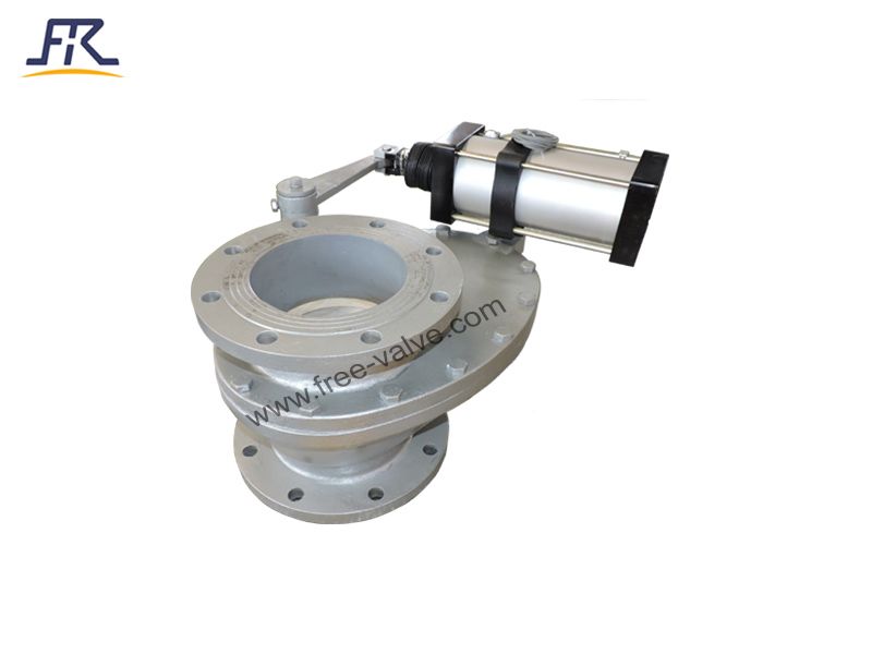 short structure Pneumatic ceramic rotary disc Feeding Valve for Replacing dome valve at coal power plants