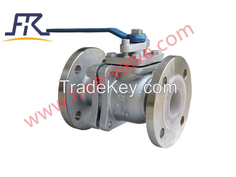 FRQ41F46 Flange Type Fluorine Lining floating Ball Valve