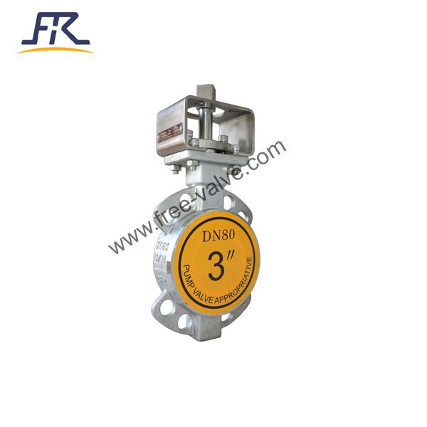 DN80 PN16 Ceramic Lined Butterfly Valve 