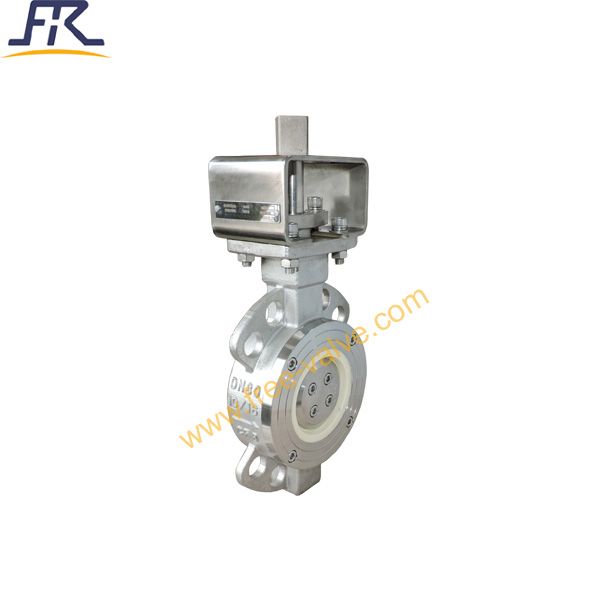 DN80 PN16 Ceramic Lined Butterfly Valve 