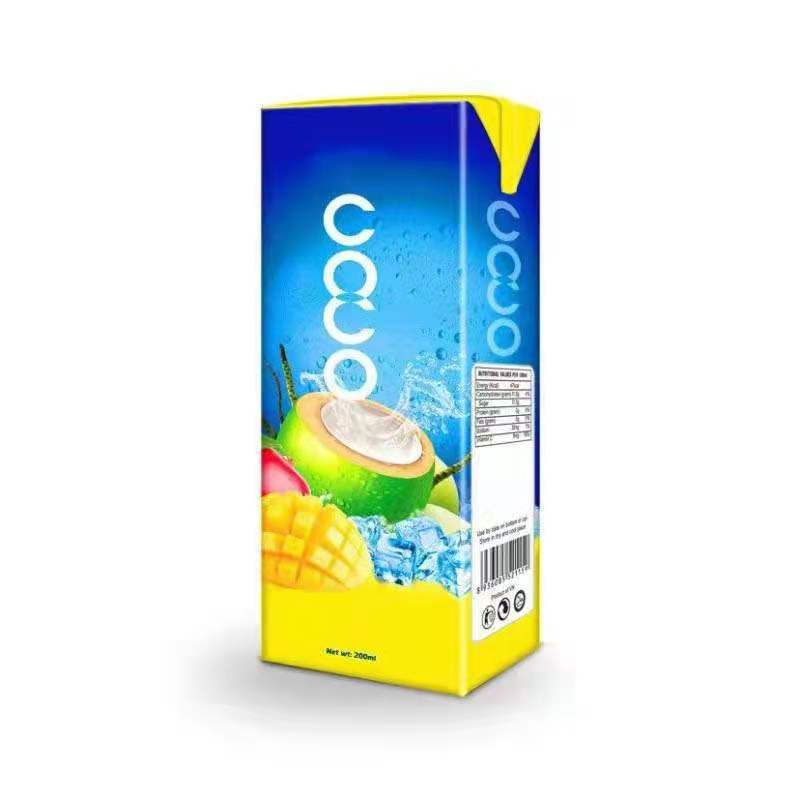 aseptic carton package for juice and milk