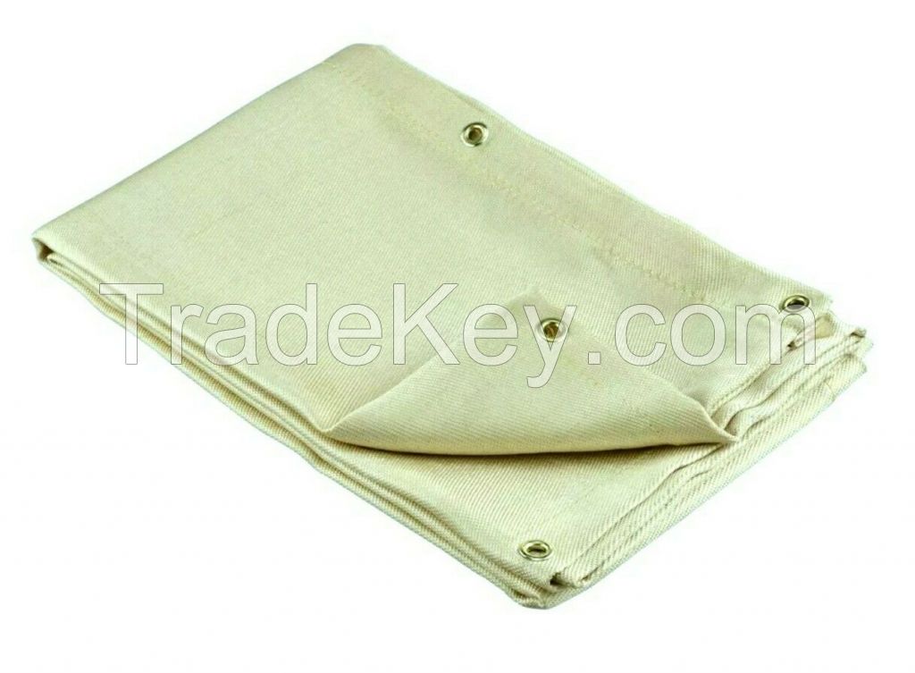 Silicone Pu Acrylic Vermiculite Coated Fiberglass Silica Welding Fire Blanket And Roll Goods Heat Treated Heat Cleaned Glass Fiber Welding Blanket