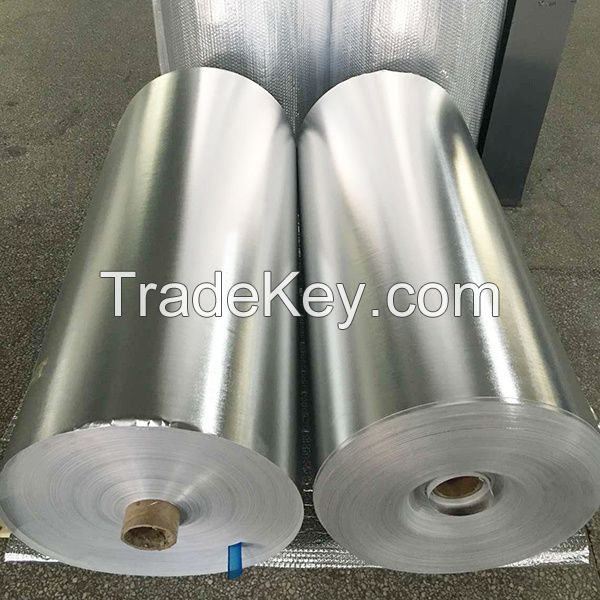 0.1mm-3mm Aluminized Glass Fiber Cloth Aluminum Foil Laminated Fiberglass Cloth Al-foil Coated Fiberglass Fabric