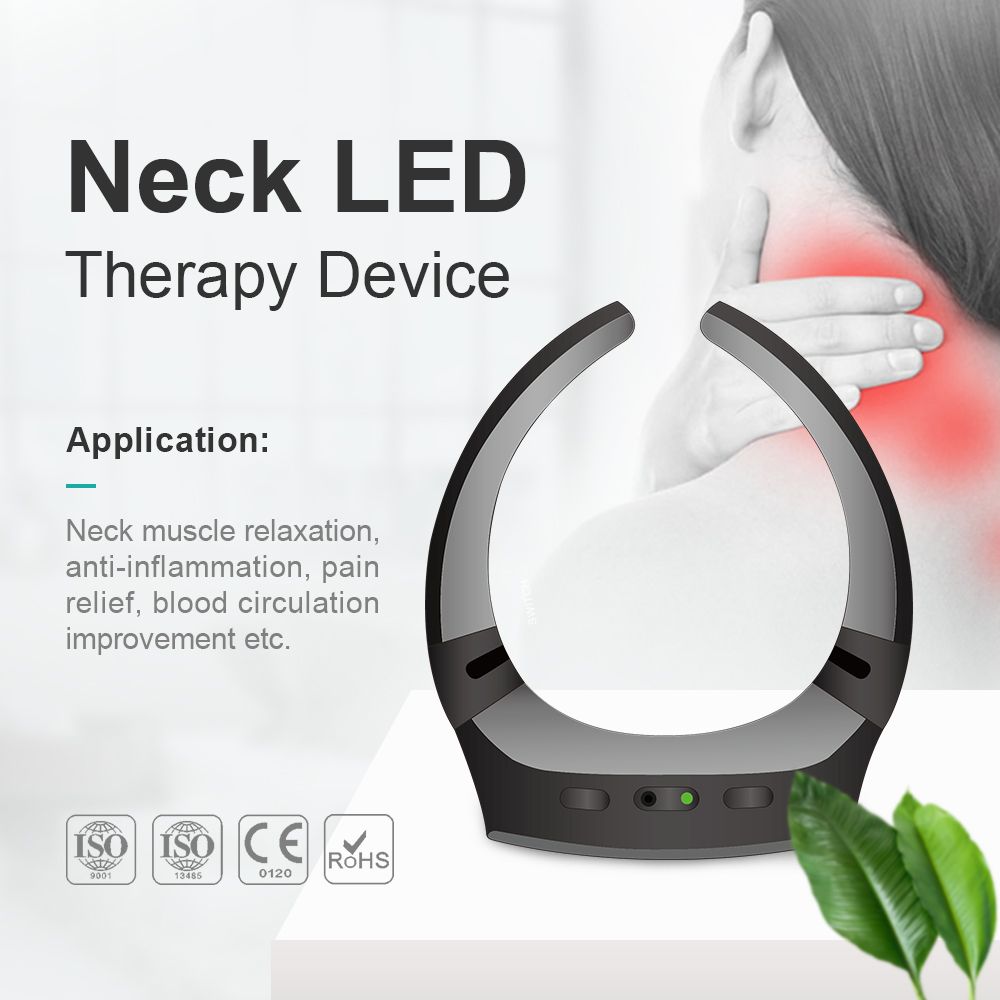 YJT red and blue light neck massager to improve blood circulation