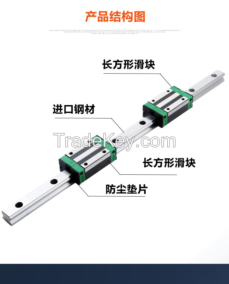 egh25sa linear guid cnc table linear bearing guide