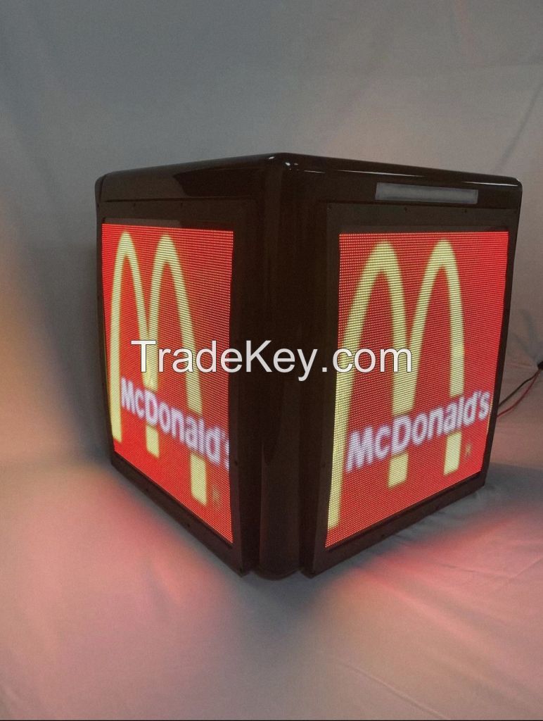 Delivery box with led screen outdoor