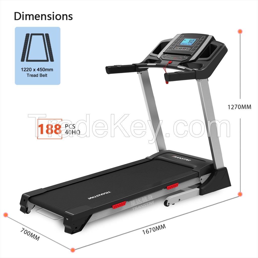 Home Gym Fitness Equipment Treadmill Machine Portable Electric Treadmill Foldable with Incline Auto