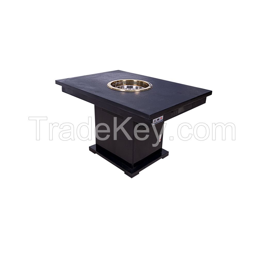 Good quality factory Preferential price  hot pot table  shabu shabu hot pot &amp;BBQ grill table