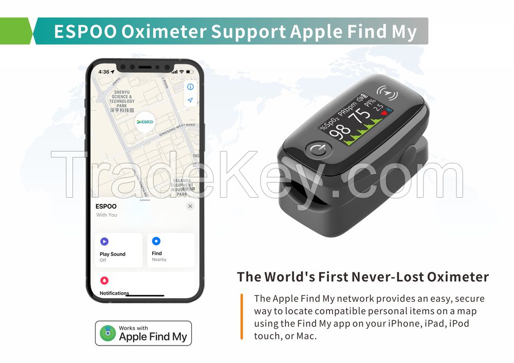 New function App find me pulse oximeter in China yimilife