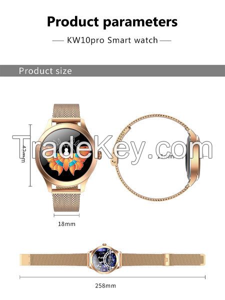 Stainless Steel Fitness Smart Bracelet Girl Smart Watch Band Lady Smart Watch With Diamond Strap