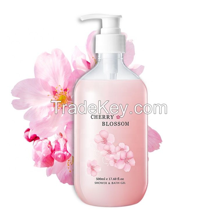 Japanese Cherry Blossom Organic Vegan Moisturizing Long Lasting Fragrance Shower Gel