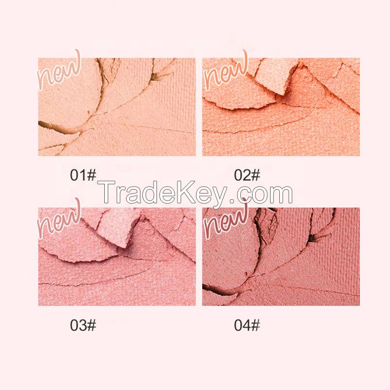 High Quality Makeup 4 Colors Vegan Powder Face Blush Palette