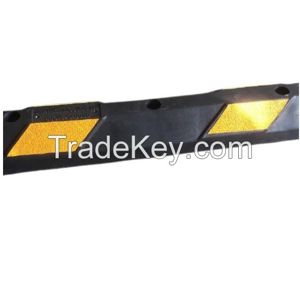 36 inch rubber parking stop  with reflective tapes