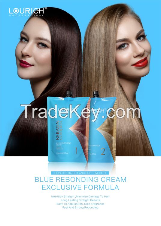 LOURICH hair relaxer cream hair straightening biochemical hair rebonding cream for salon