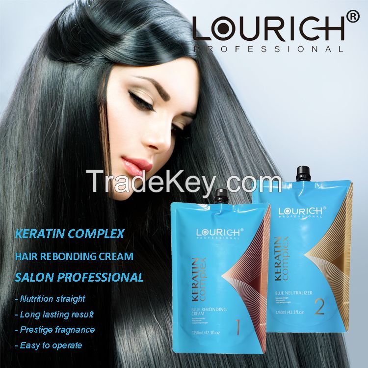 LOURICH hair relaxer cream hair straightening biochemical hair rebonding cream for salon