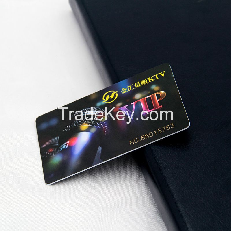 KTV membership card characteristic Non-contact smart card sensitive Good encryption performance, high temperature resistance