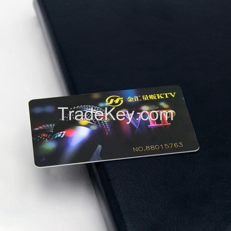 KTV membership card characteristic Non-contact smart card sensitive Good encryption performance, high temperature resistance