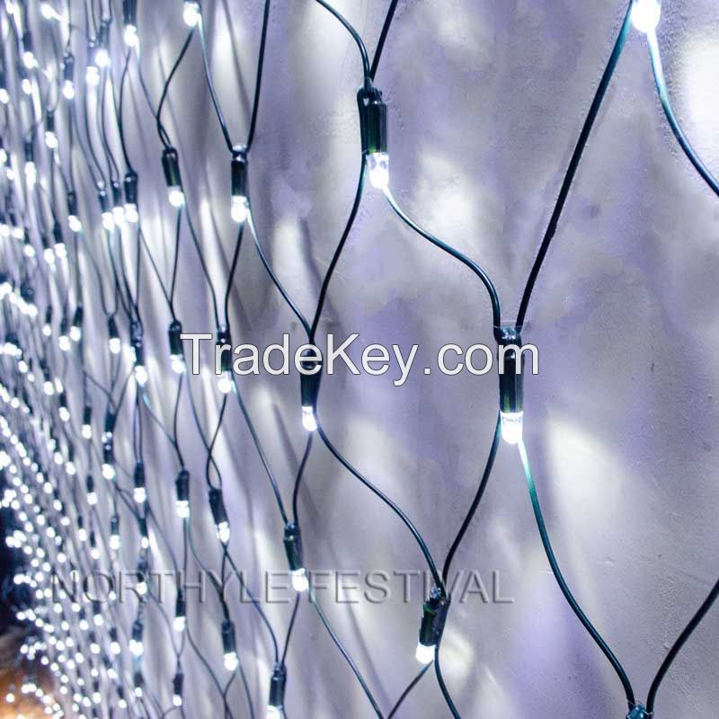 outdoor festival Net Mesh String 1.5x1.5M/ 3x2M/4x2/Led Fairy Lights Xmas Party Christmas Lights for Holiday Lighting