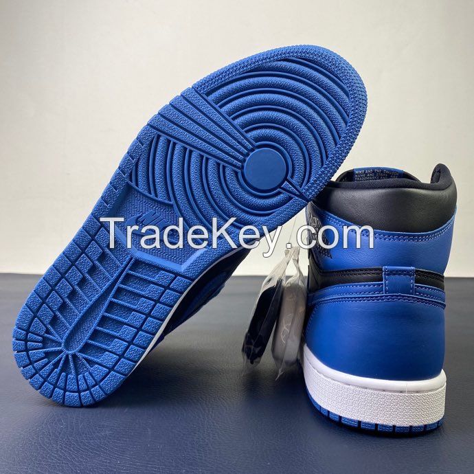 Men Athletic Shoes Retro High Og Dark Marina Blue Basketball Shoes  555088-404