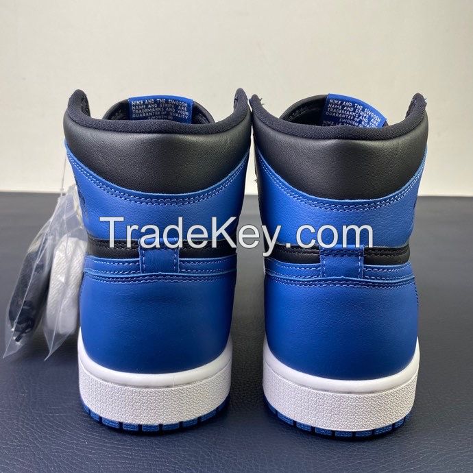 Men Athletic Shoes Retro High Og Dark Marina Blue Basketball Shoes  555088-404