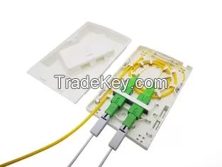 CATV FTTH FAT IP30 2 Port Fiber Termination Box Wall Mount