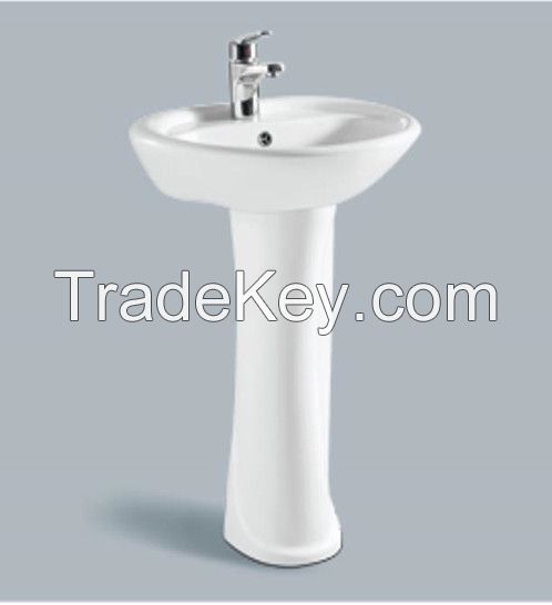 economic cheap Ceramic basin with pedestal 