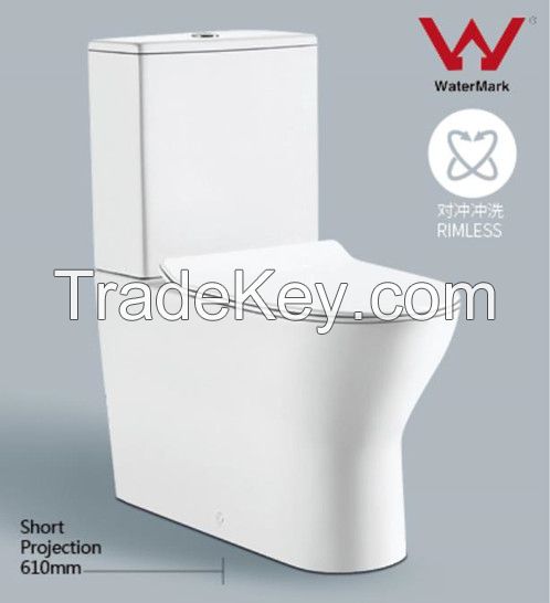 new style rimless two piece ceramic toilet 