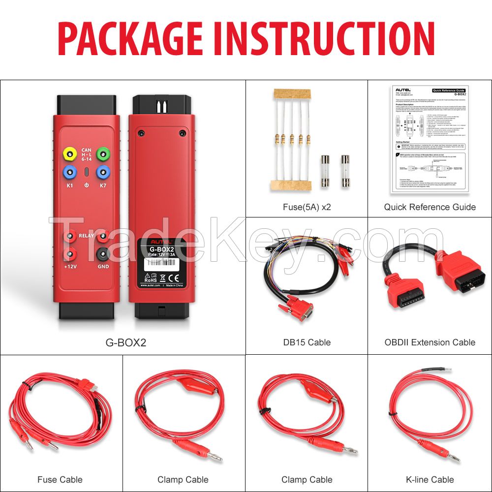 Original Autel G-BOX2 Tool for Mercedes Benz All Key Lost Work with Autel MaxiIM IM608/IM508