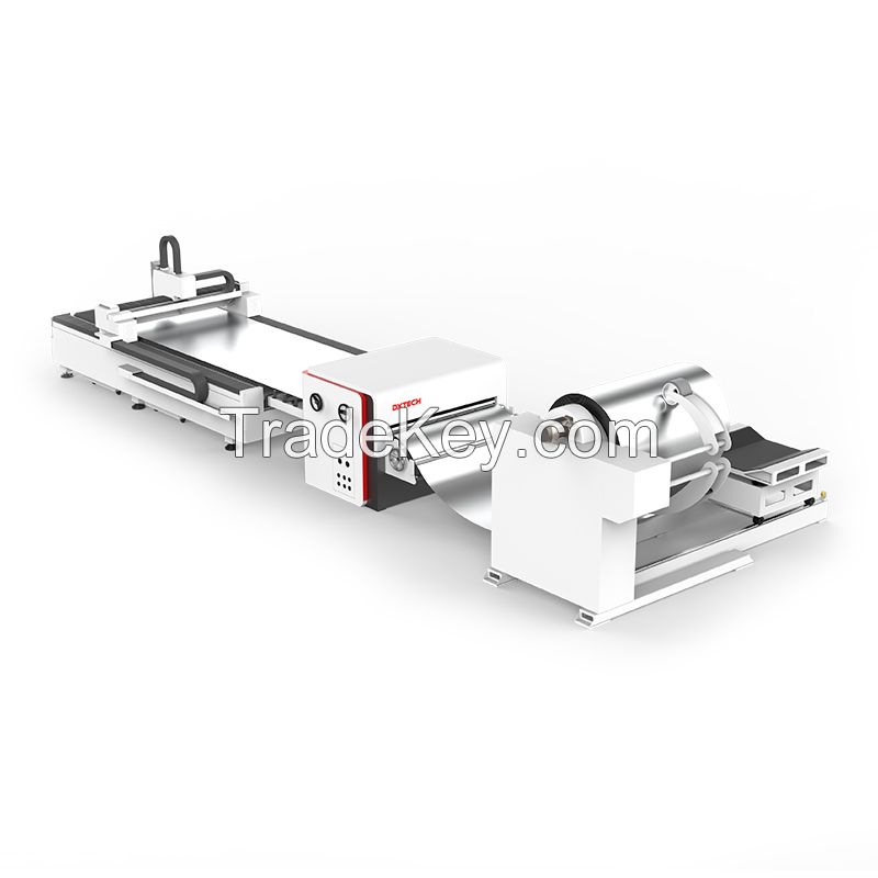 Steel Coils Laser Metal Cutting Machine with Decoiling and Levelling 