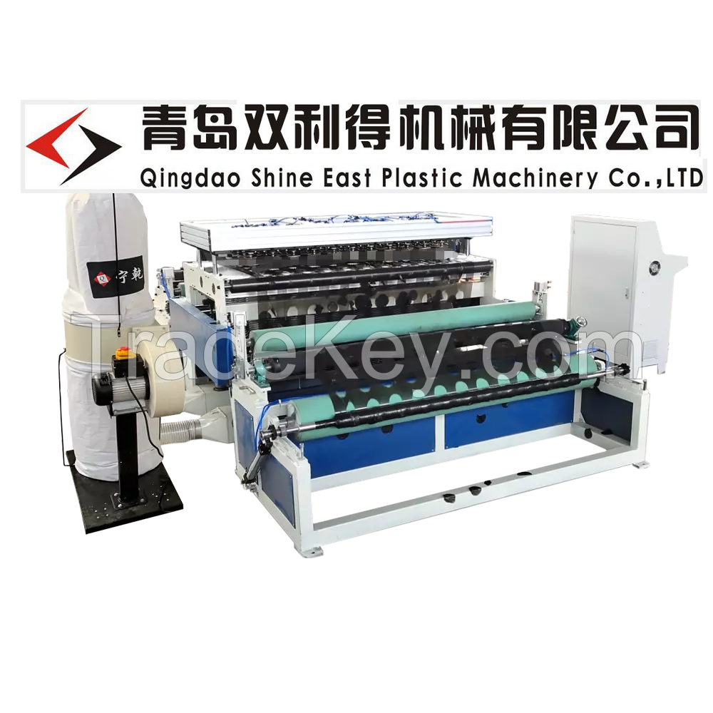 SHINE EAST Plastic banana cover punching machine for plastic film foil woven bag