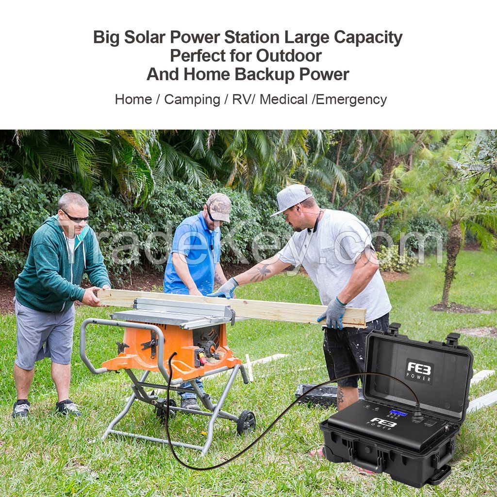 MoveTo New Solar Portable Power Station 3000Wh/3000W