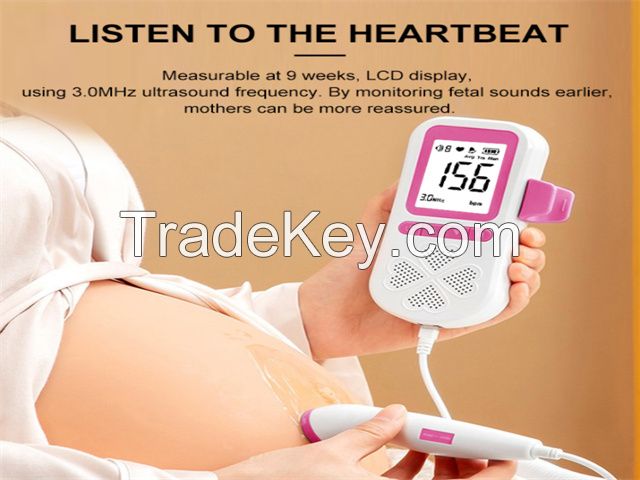 Factory price 3.0MHz cheap price home used ultrasound machine portable Baby Health monitor Doppler Fetal