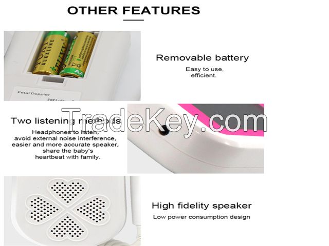 Factory price 3.0MHz cheap price home used ultrasound machine portable Baby Health monitor Doppler Fetal