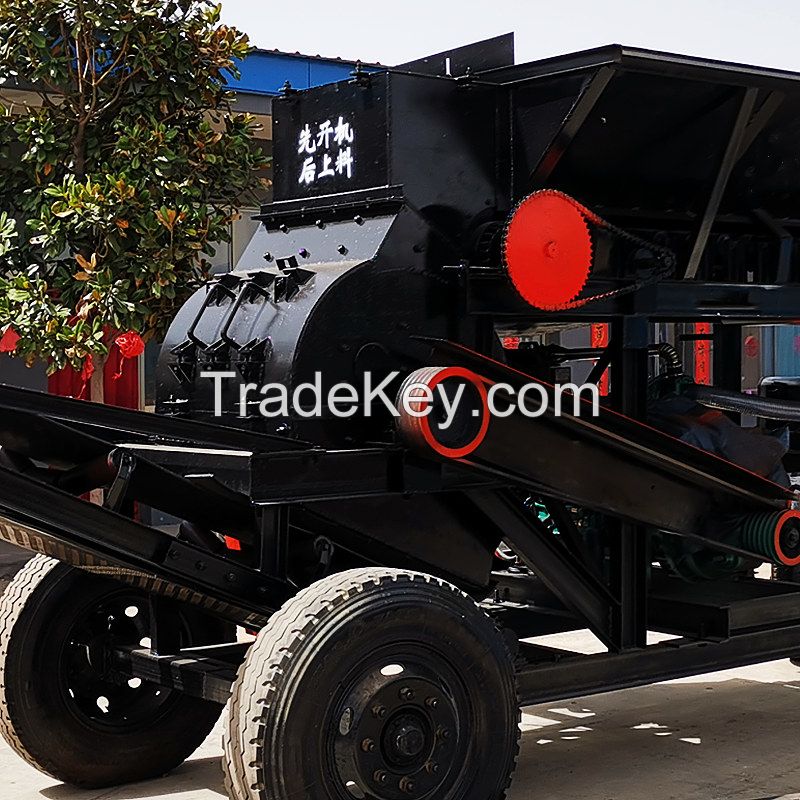 mobile crusher and screening plant