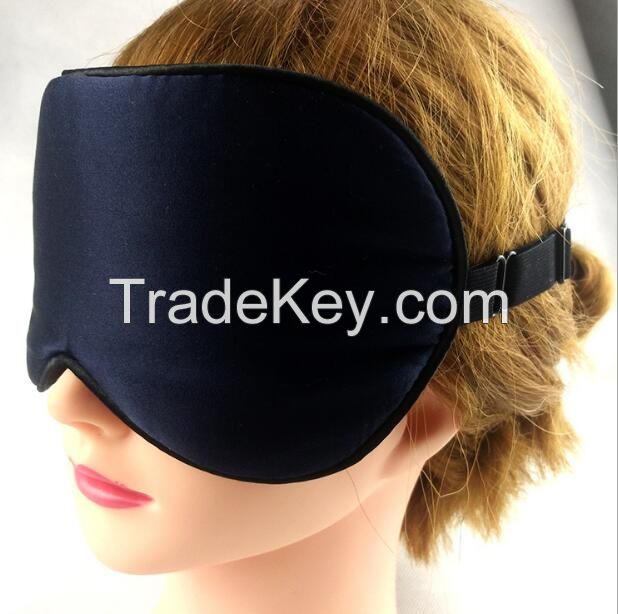 New hot selling silk sleeping eye mask 100% mulberry silk eye mask velvet silk sleep mask