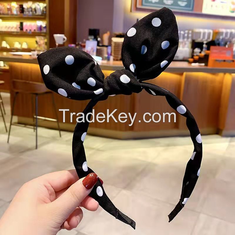 Cute Dark Color Bow Headband For Little Girls