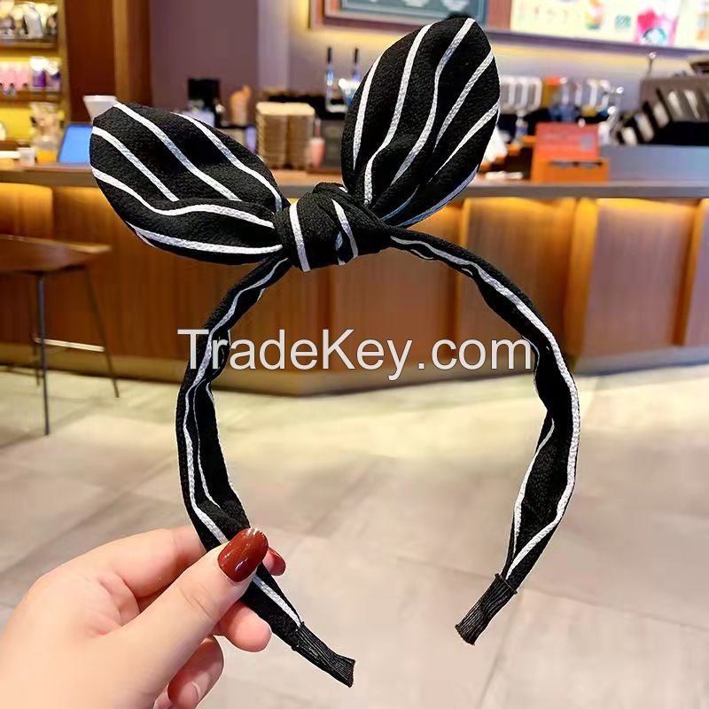 Cute Dark Color Bow Headband For Little Girls