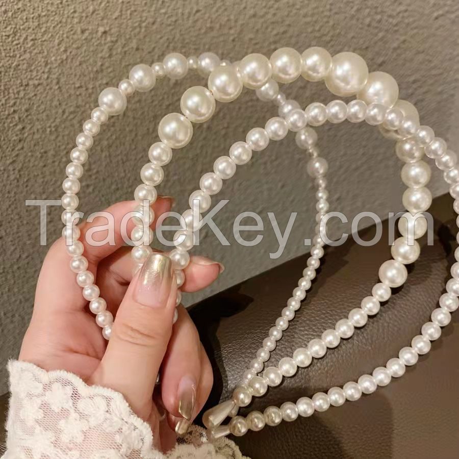 Vintage Style Pearl Hairband For Girls