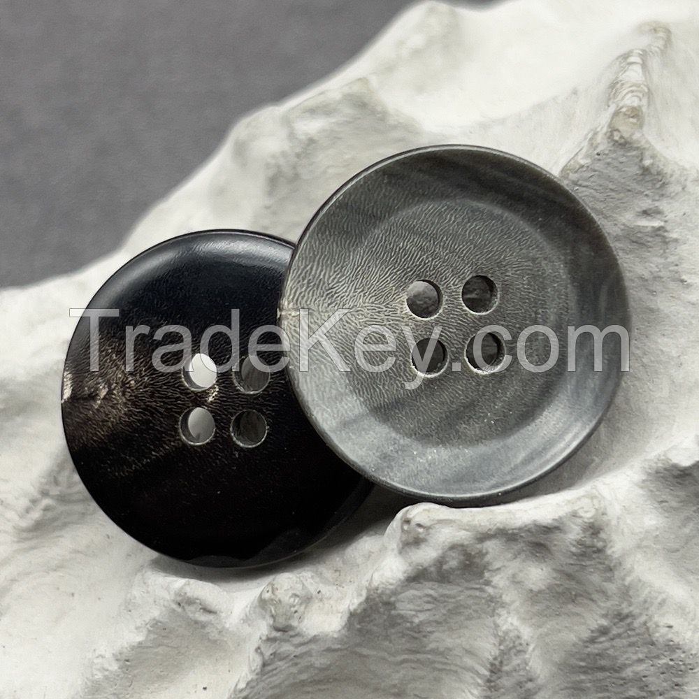 Hight Quality designer style horn button ultraviolet laserd