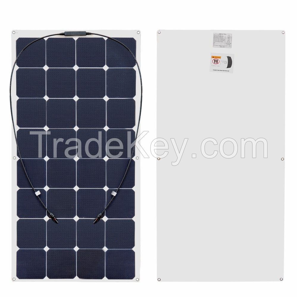 Solarparts 100W ETFE Film Sunpower Flexible Solar Panels for RV