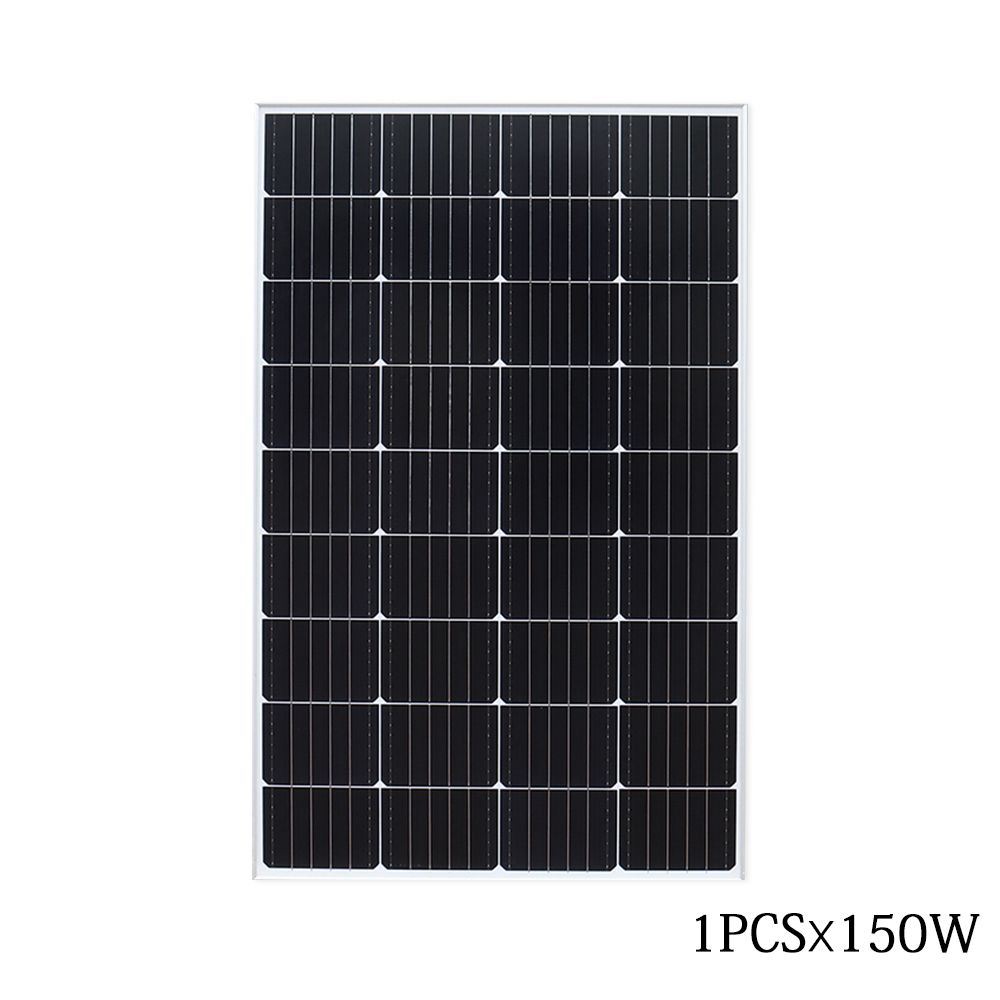 19.8V 50W 810x360x25mm Mono Glass Solar Panel kits White Back plane