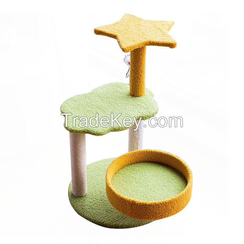 2022 Luxury Sisal Cat Tree Which Cat Tower With Toy Cat Scratching Tree