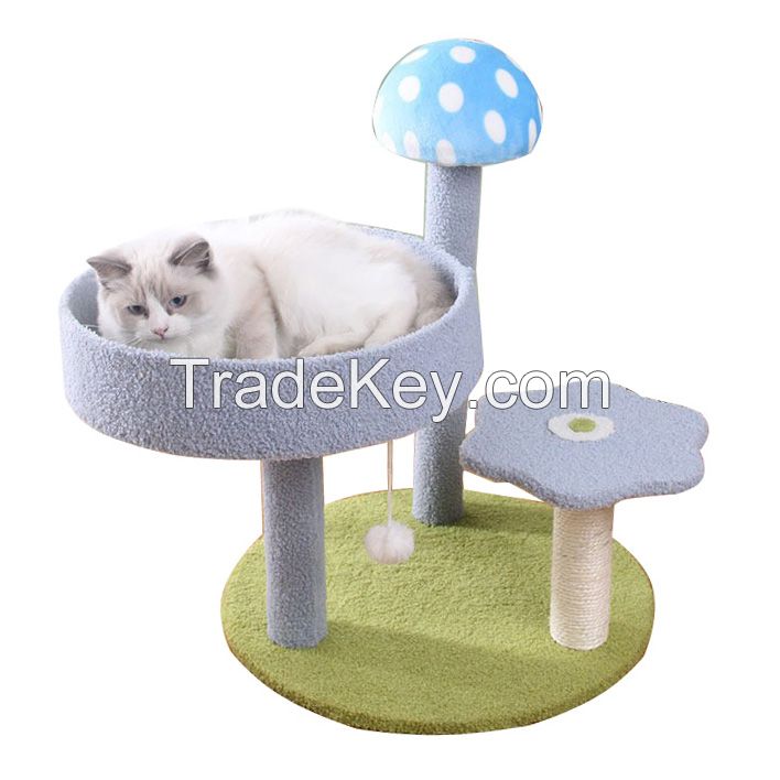 Manufacturer wholesale easy assemble durable cat tree wood