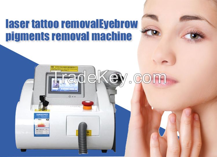 Factory price q switched tattoo removal laser q switch 1064 nd yag 532 ktp tattoo removal system machine With 1320nm Carbon head