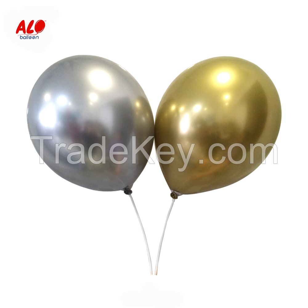 10 inch 12 inch 18 Chrome Gold Latex Balloons