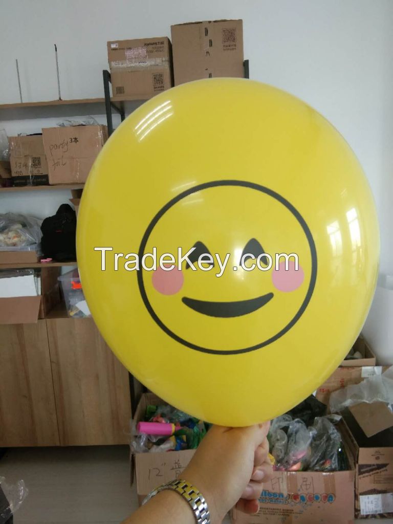 Custom Emoji Print Latex Balloon