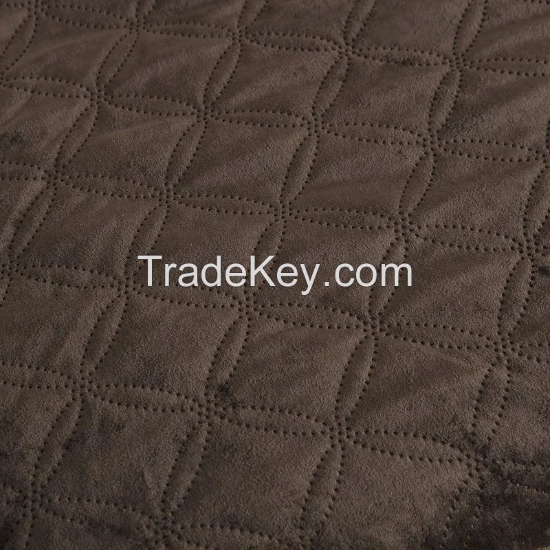 Velvet Pinsonic Blanket reverse to Sherpa Throw Polyester Blanket Two Layer