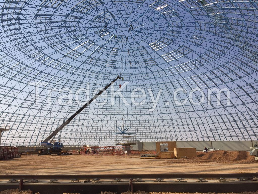 Design and Manufacture of Large Span Steel Space Frame Roof Structure